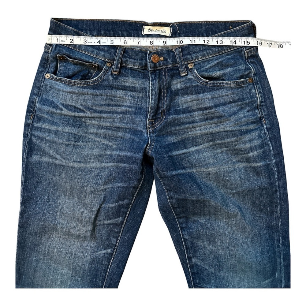 MADEWELL THE SLIM BOYJEANS RAW HEM STRAIGHT LEG DISTRESSED SIZE 26 - Picture 2 of 7